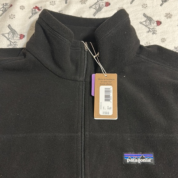 Patagonia Men’s Micro D black pullover new with tags. Men’s Small - Picture 2 of 6